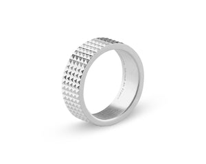 guilloche ribbon ring la 11g